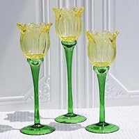 Amazon.co.jp: VOHO オレンジチューリップキャンドルホルダー 春の装飾